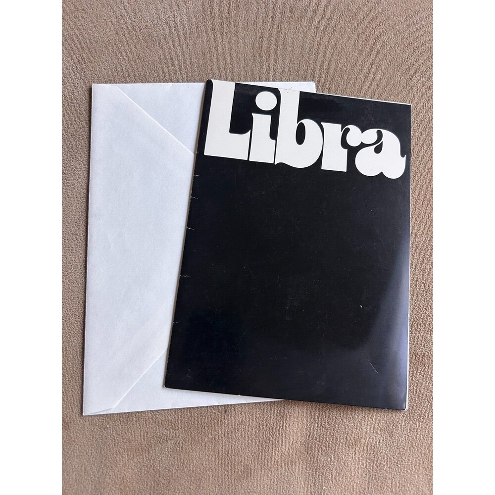 LIBRA Zodiac Astrological occasions Richard P Matson satire Greeting Card 1978